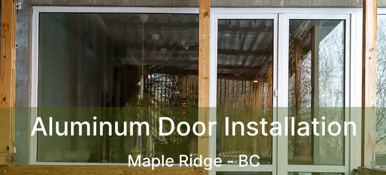 Aluminum Door Installation Maple Ridge - BC