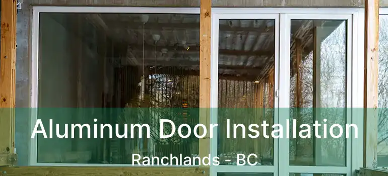 Aluminum Door Installation Ranchlands - BC