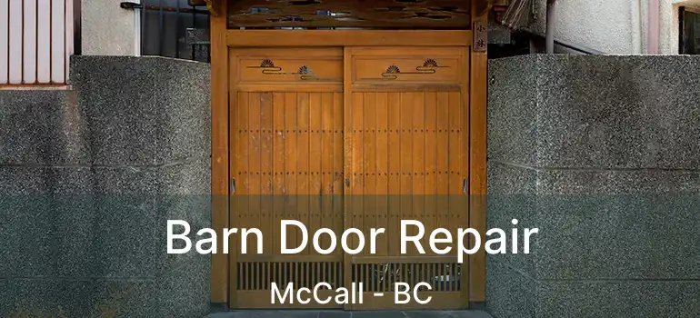 Barn Door Repair McCall - BC
