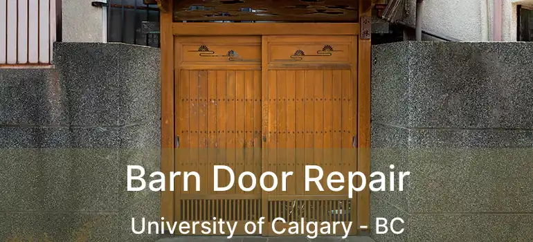 Barn Door Repair University of Calgary - BC