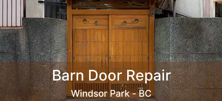 Barn Door Repair Windsor Park - BC