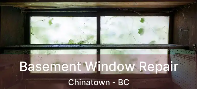 Basement Window Repair Chinatown - BC
