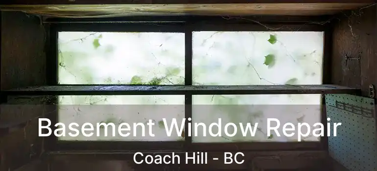 Basement Window Repair Coach Hill - BC