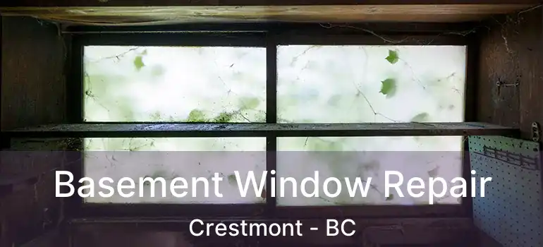 Basement Window Repair Crestmont - BC
