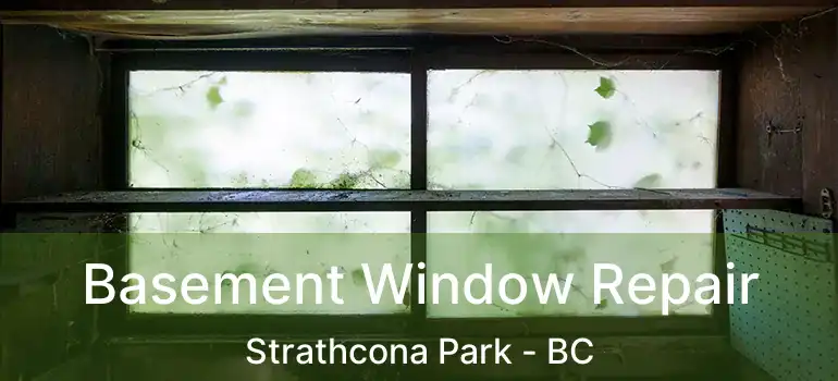 Basement Window Repair Strathcona Park - BC