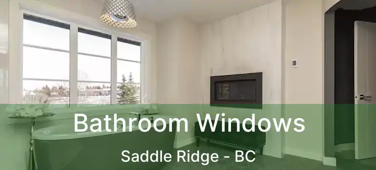 Bathroom Windows Saddle Ridge - BC