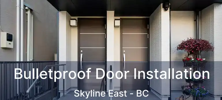 Bulletproof Door Installation Skyline East - BC