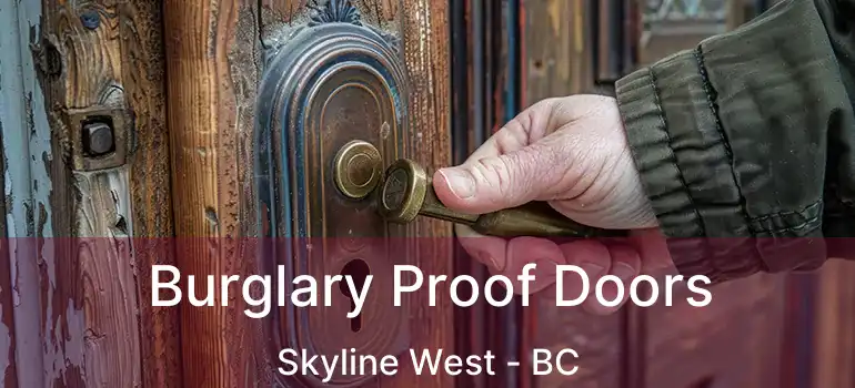 Burglary Proof Doors Skyline West - BC