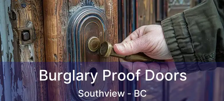 Burglary Proof Doors Southview - BC