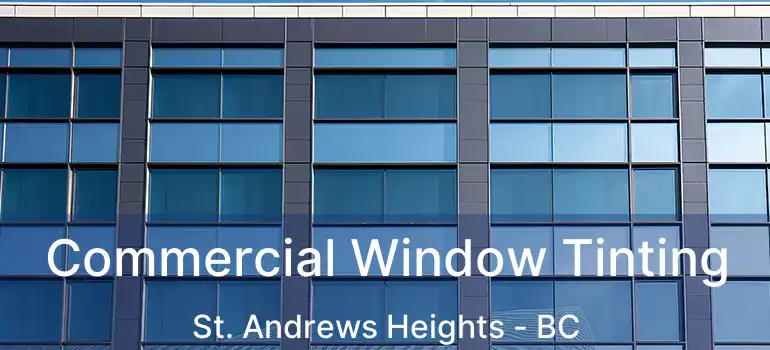 Commercial Window Tinting St. Andrews Heights - BC