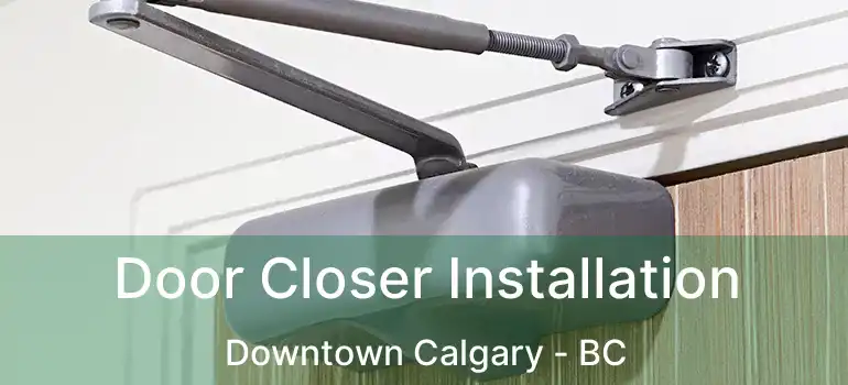 Door Closer Installation Downtown Calgary - BC