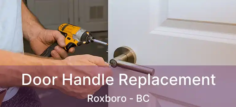 Door Handle Replacement Roxboro - BC