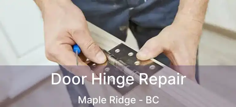 Door Hinge Repair Maple Ridge - BC
