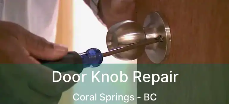 Door Knob Repair Coral Springs - BC