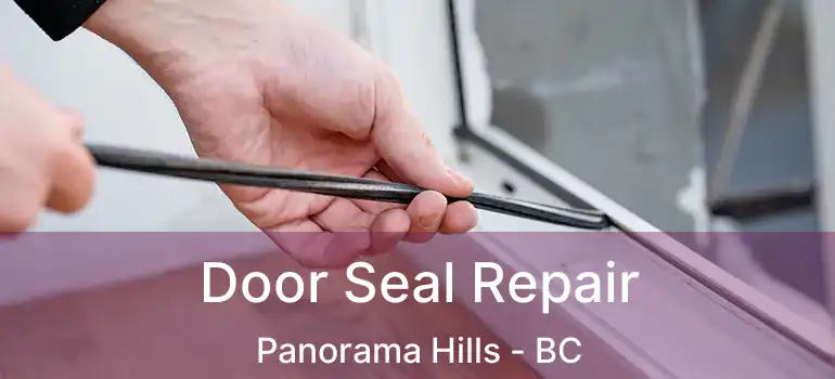 Door Seal Repair Panorama Hills - BC