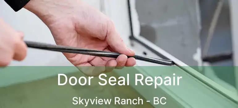 Door Seal Repair Skyview Ranch - BC