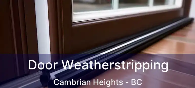 Door Weatherstripping Cambrian Heights - BC