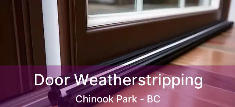 Door Weatherstripping Chinook Park - BC