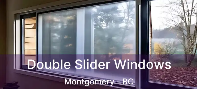Double Slider Windows Montgomery - BC