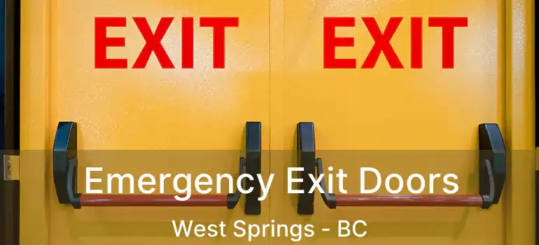 Emergency Exit Doors West Springs - BC