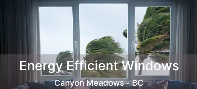 Energy Efficient Windows Canyon Meadows - BC