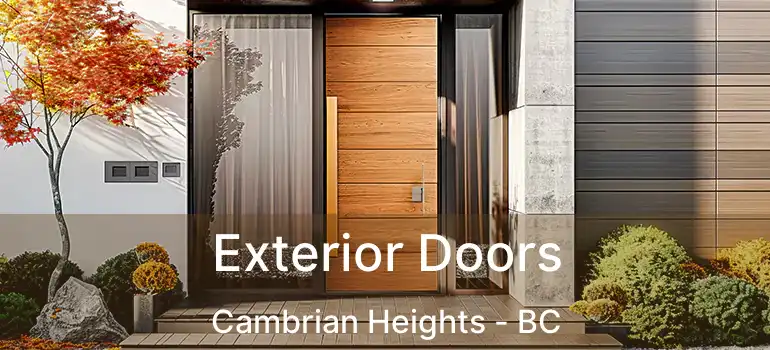 Exterior Doors Cambrian Heights - BC