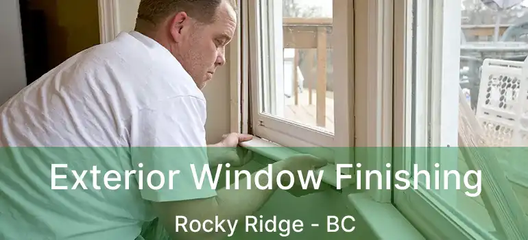 Exterior Window Finishing Rocky Ridge - BC