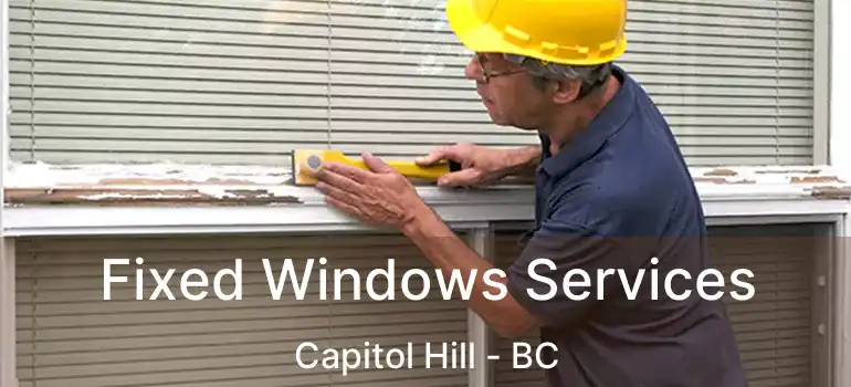 Fixed Windows Services Capitol Hill - BC
