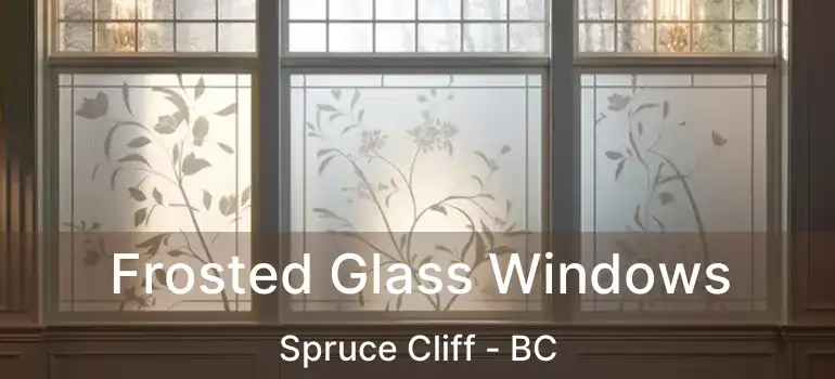 Frosted Glass Windows Spruce Cliff - BC