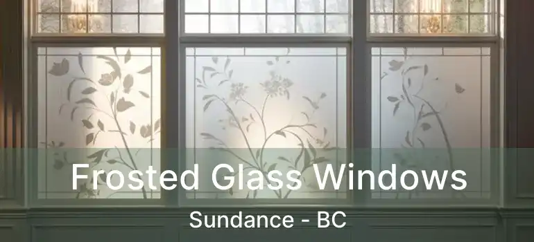 Frosted Glass Windows Sundance - BC