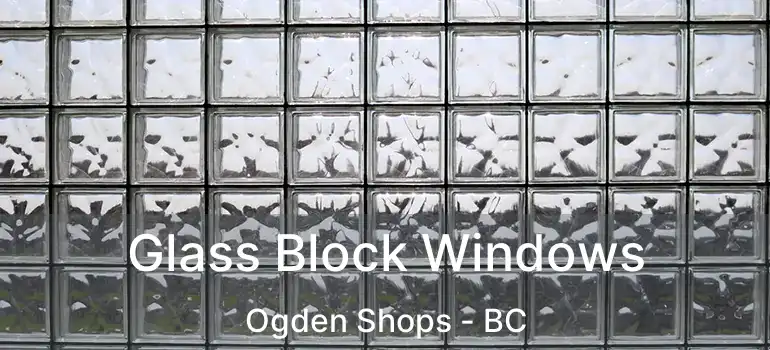 Glass Block Windows Ogden Shops - BC