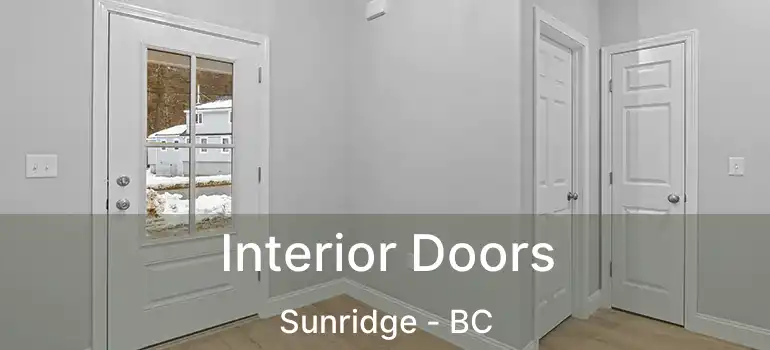 Interior Doors Sunridge - BC