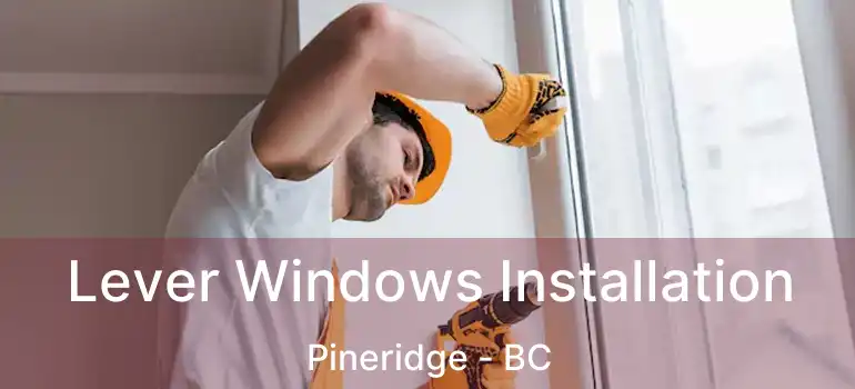 Lever Windows Installation Pineridge - BC