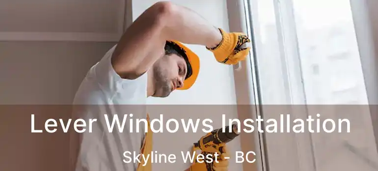 Lever Windows Installation Skyline West - BC
