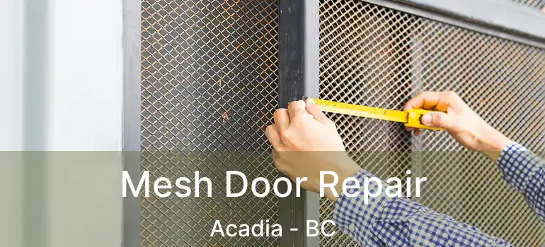 Mesh Door Repair Acadia - BC