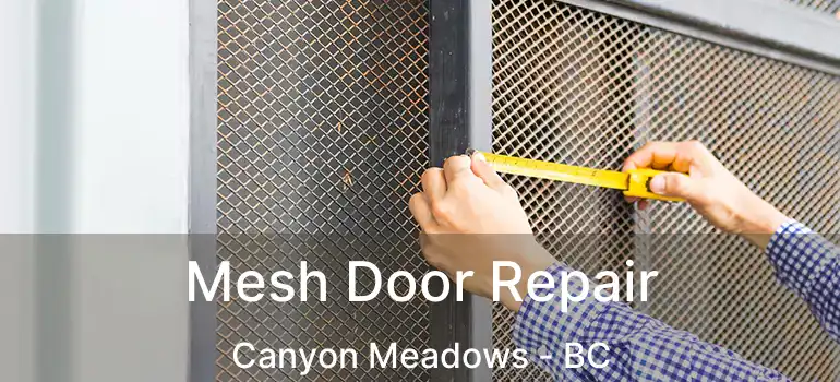 Mesh Door Repair Canyon Meadows - BC