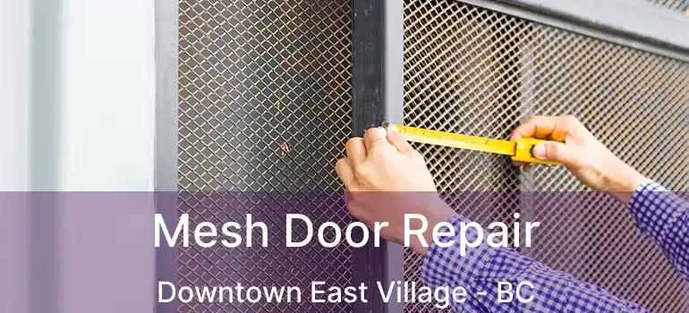 Mesh Door Repair Downtown East Village - BC