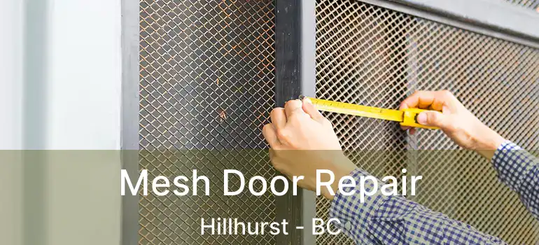 Mesh Door Repair Hillhurst - BC