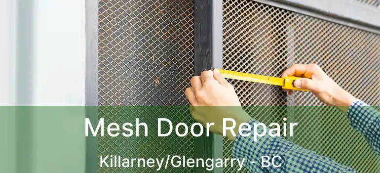 Mesh Door Repair Killarney/Glengarry - BC