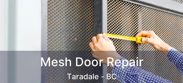 Mesh Door Repair Taradale - BC