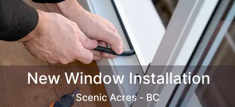 New Window Installation Scenic Acres - BC