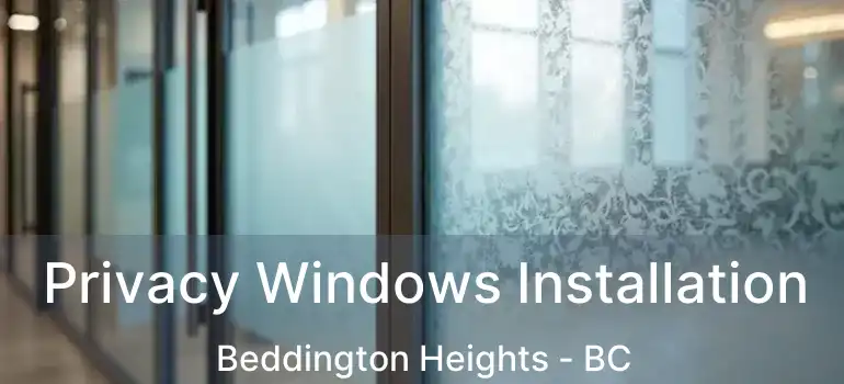 Privacy Windows Installation Beddington Heights - BC