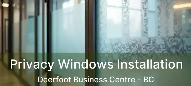 Privacy Windows Installation Deerfoot Business Centre - BC