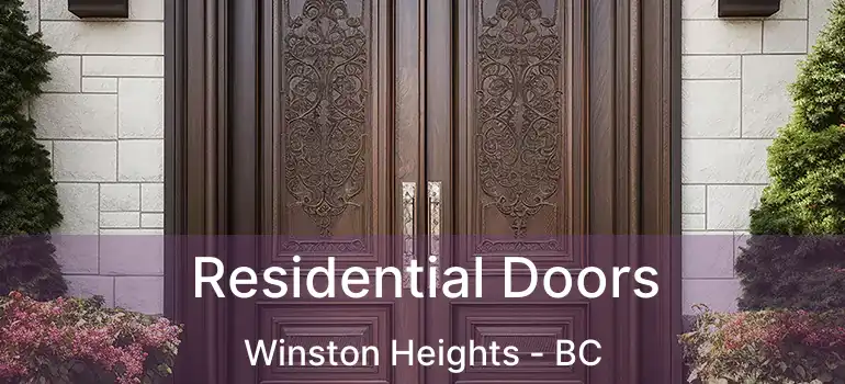 Residential Doors Winston Heights - BC