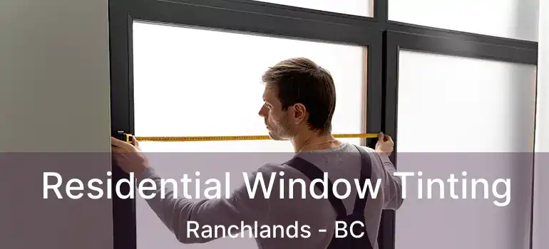 Residential Window Tinting Ranchlands - BC