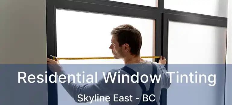 Residential Window Tinting Skyline East - BC