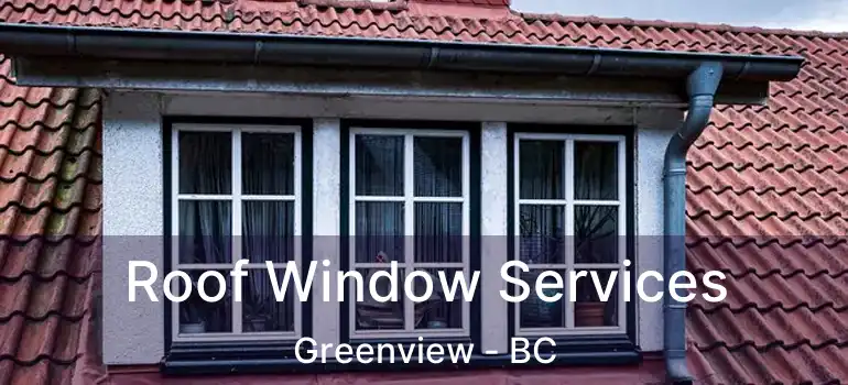 Roof Window Services Greenview - BC