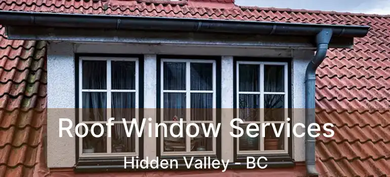 Roof Window Services Hidden Valley - BC