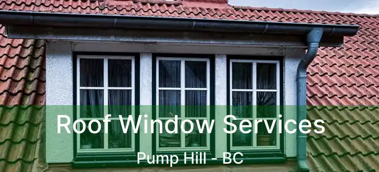 Roof Window Services Pump Hill - BC