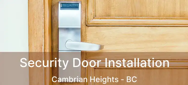 Security Door Installation Cambrian Heights - BC